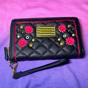 Betsey Johnson flower wallet / clutch